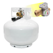 Flame King front view compact tank showing space-saving benefit
