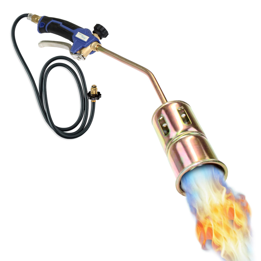 Flame King front view showing torch ready to use and durable build