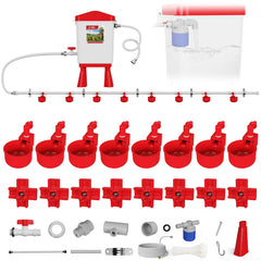 Flapiki reservoir front view showing compact 3-gallon design and easy refill benefit