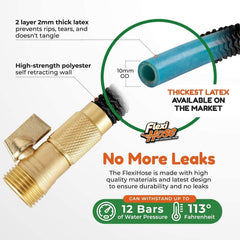 Flexi Hose nozzle in use spraying with ergonomic grip for comfort
