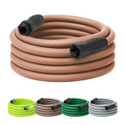 Flexzilla front view showing red clay hose and swivelgrip, easy handling benefit