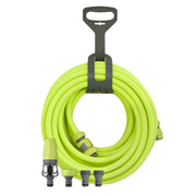 Flexzilla front view of coiled hose showing compact storage and easy carrying