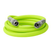 Flexzilla front view of lead-in hose showing compact length and fittings benefit easy placement