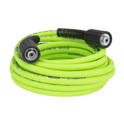 Flexzilla front view of pressure washer hose showing packaging and compact benefit