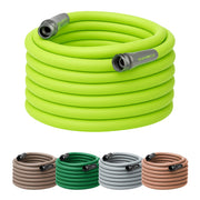 Flexzilla front view of 75 ft hose showing length and color, easy handling benefit