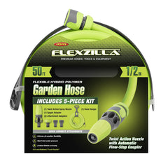 Flexzilla close-up of twist-action nozzle showing adjustable spray control