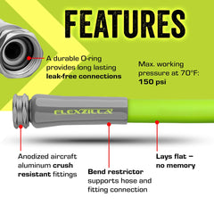 Flexzilla abrasion-resistant outer cover texture protecting against tears