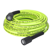 Flexzilla coiled front view showing ZillaGreen hose and easy handling benefit