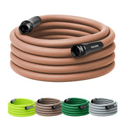 Flexzilla Red Clay front view showing hose color and length benefits