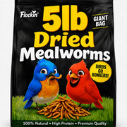 Flockin' bag front view showcasing product and benefits