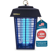 Flowtron front view mounted outdoors showing weatherproof protection
