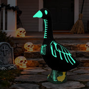 FlufiFiea front view on porch goose showing glowing costume benefit
