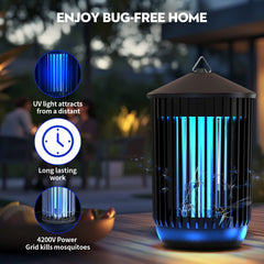 Flyghost close-up of 20W UV bulb highlighting strong insect attraction