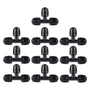 FOGWOWO front view of 10-pack tee connectors showing pack benefit of complete set
