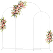 Fomcet arch set front view showing three white rings and elegant design
