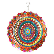 FONMY front view mandala spinner showing colorful rotating design for curb appeal