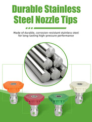 FOOCO nozzle holder organized with tips offering fast nozzle swaps
