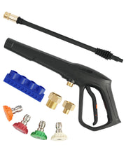 FOOCO pressure washer gun front view showing ergonomic design and durable build
