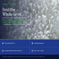 FOOP ingredient label close-up highlighting organic sources and nutrient balance for trust