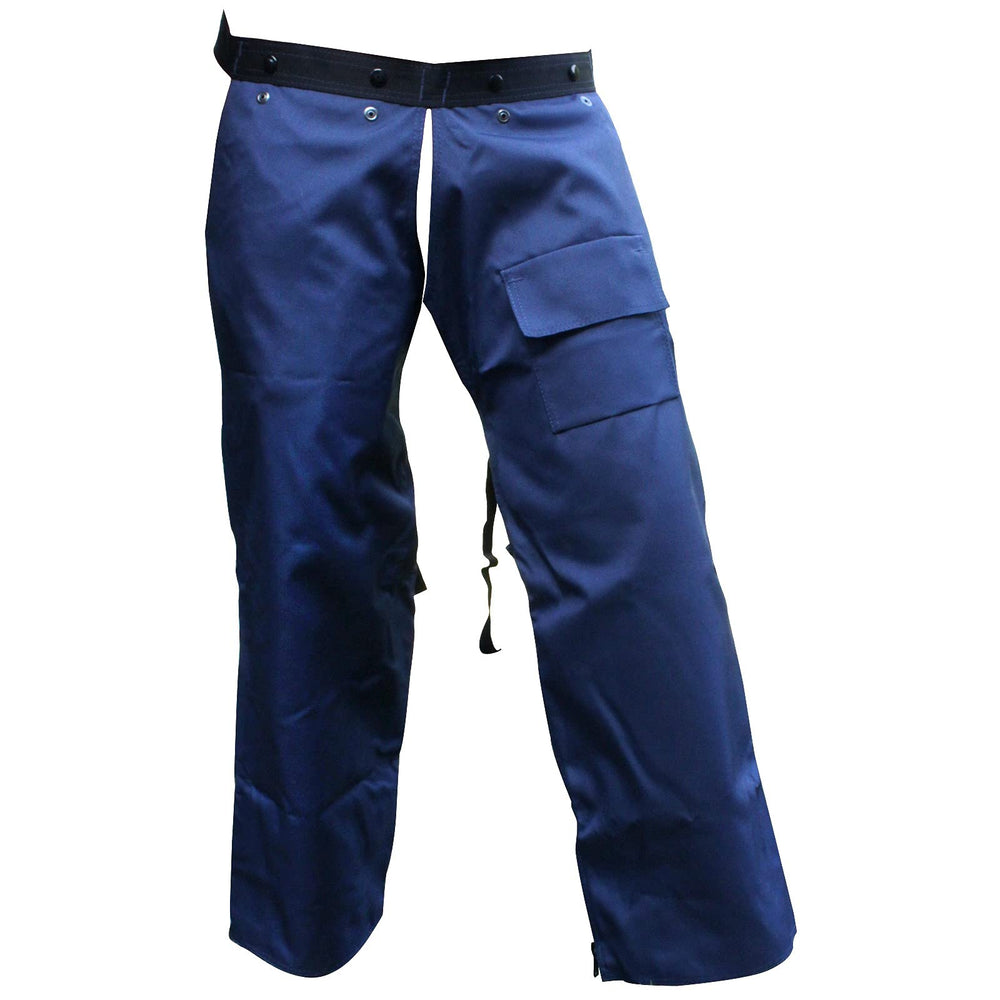 FORESTER trimmer chaps front view showing full-length protection and easy wear