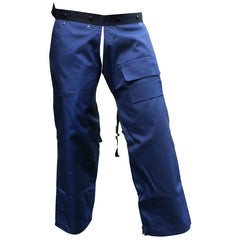 FORESTER trimmer chaps front view showing full-length protection and easy wear
