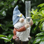 FORUP gnome front view showing full statue and rain gauge benefit