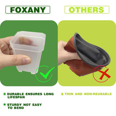 foxany set with matching saucers keeping surfaces clean and catching runoff benefit