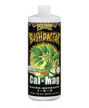 FoxFarm Bush Doctor Cal-Mag front label showing organic listing and benefits