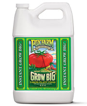 FoxFarm Grow Big front label showing product identity and benefits