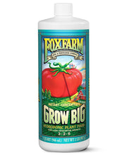 FoxFarm Grow Big Hydroponic front label showing product identity and benefits