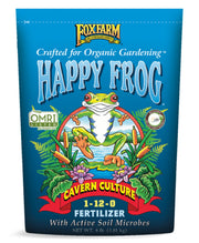 FoxFarm Happy Frog front packaging showing brand and benefits
