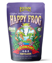 FoxFarm Happy Frog front packaging showing product and benefits
