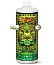 FoxFarm bottle front label showing product benefits and organic certification