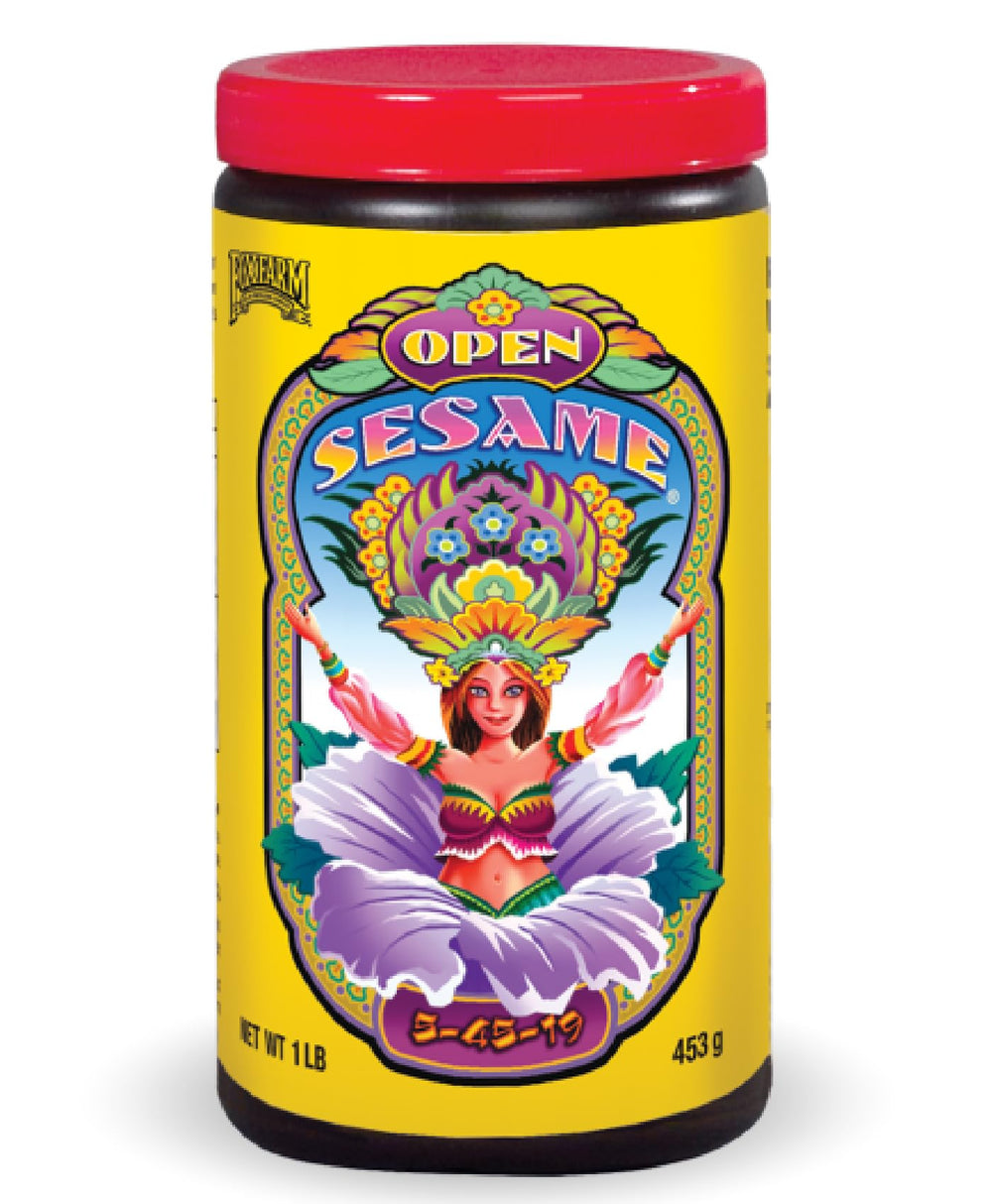 FoxFarm Open Sesame front package showing label and NPK benefits
