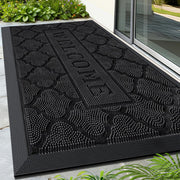 FRAMICS front door view showing durable mat protecting entry
