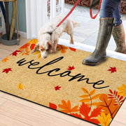 FRAMICS front view welcome mat showing seasonal design and curb appeal