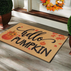 FRAMICS close-up of pumpkin and leaf print highlighting decorative detail