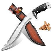 Freelander kukri front view showing full-tang strength and chopping design benefit