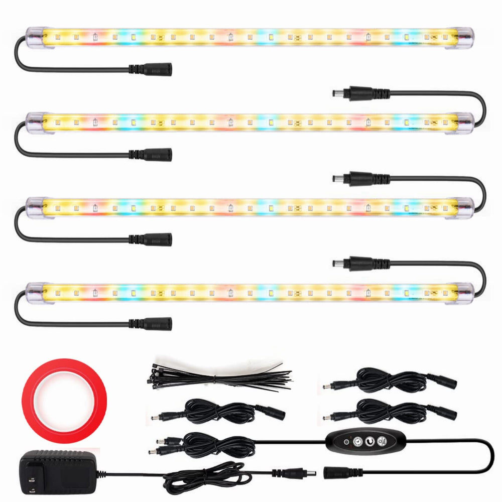FREGENBO front view packaged grow light showing compact bar and connectors for quick setup