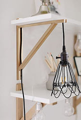 FRIADE brackets supporting a 12-inch floating shelf demonstrating sturdy shelf support and style
