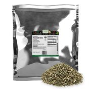 Frontier Co-op horsetail front packaging shows label and weight benefits