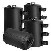 FRUITEAM front view of four water-fillable canopy weights showing stability