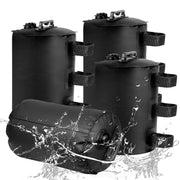 FRUITEAM front view of four water weight bags showing compact kit and portability