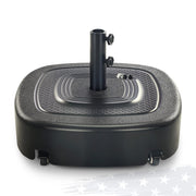 FRUITEAM front view of umbrella base showing stable design and curb appeal