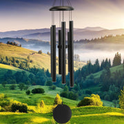 FSVGYY front view of 40 inch wind chime showing elegant silhouette and deep tone