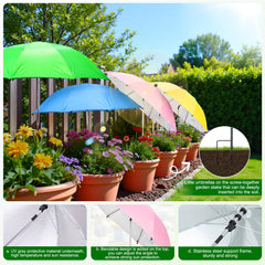 FuBegi in use on porch shielding potted plants from harsh sun