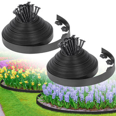 FunFanso front shot of edging kit showing contents and easy-install benefit