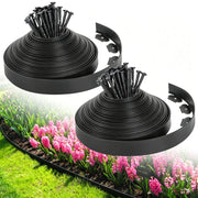 FunFanso front packaging showing 2-inch x 80ft kit and included spikes for quick setup
