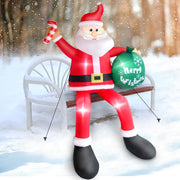 FunFanso sitting Santa front view showing festive presence