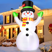 FunFanso snowman front view showing festive presence and curb appeal